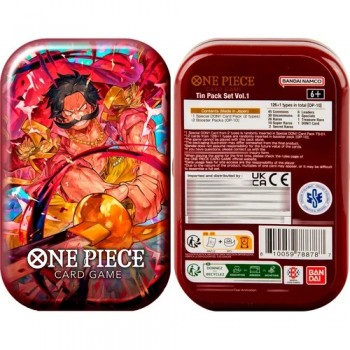 One Piece kortų žaidimo rinkinys skardinėje dėžutėje Vol.1 TS 01 Gol D. Roger (anglų k.)